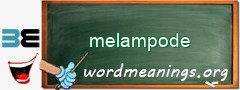 WordMeaning blackboard for melampode